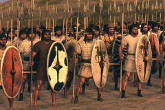 Hanatim Lybim (Libyan Thureos Spears) Although they still are drawn from some of the general Libyan people, these spear men have been better equipped with newer style shields and armor.