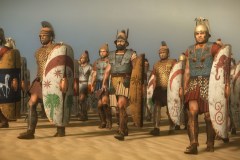 Dorkim Libi-Ponnim Kbedim (Liby-Phoenician Thorax Swords) Equipped with mail armor, specialized scutum shields and well sharpened swords, these men take advantage of the latest concepts in tactics and warfare.