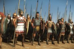 Dorkim Libi-Ponnim (Liby-Phoenician Hoplites) Defending one's home is not exclusive to the nobles and Phoenician pure blood citizens of Carthage. These men have also learned how to use the phalanx and the shield to their best advantage.